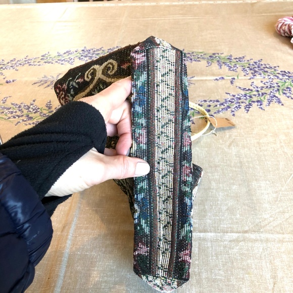 Vintage Tapestry purse handbag bag zip closure - Picture 8 of 8